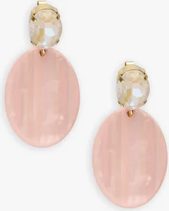 lichtroze lott. gioielli oorbellen closed oval s