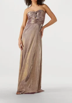 metallic ibana maxi jurk djuna