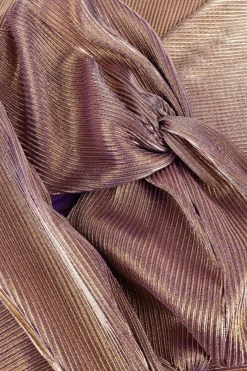 metallic ibana maxi jurk djuna