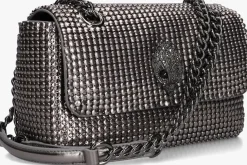 metallic kurt geiger london schoudertas kensington chainmail
