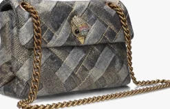 metallic kurt geiger london schoudertas mini kensington soft bag