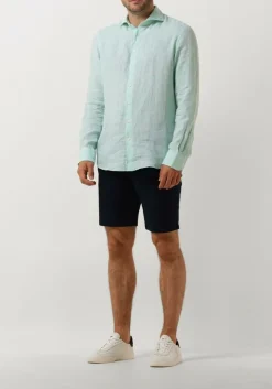 mint profuomo casual overhemd shirt x-cutaway sc linnen