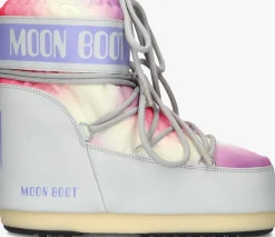 multi moon boot snowboots icon low tie dye