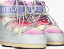 multi moon boot snowboots icon low tie dye