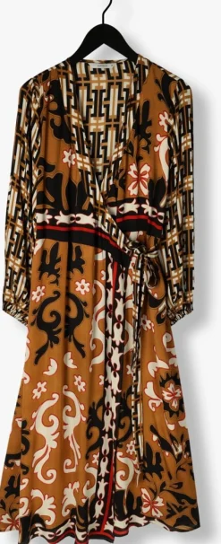 multi summum maxi jurk dress print long mix
