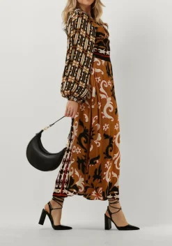 multi summum maxi jurk dress print long mix
