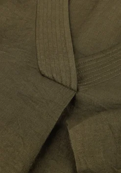 olijf co'couture midi jurk caryncc pleat tunic dress