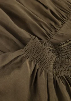 olijf co'couture mini jurk sunrise cropped dress