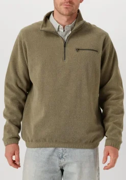 olijf forét trui elm half zip sweatshirt
