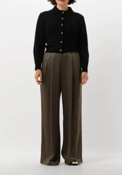 olijf knit-ted wijde broek deyne