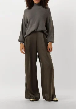 olijf knit-ted wijde broek deyne