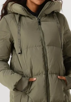 olijf mos mosh gewatteerde jas nova square down coat