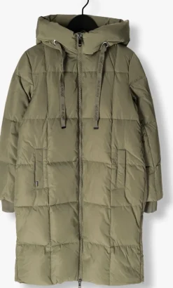 olijf mos mosh gewatteerde jas nova square down coat