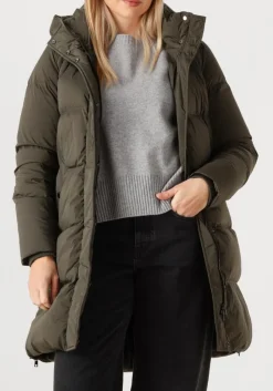 olijf woolrich gewatteerde jas kelly jacket