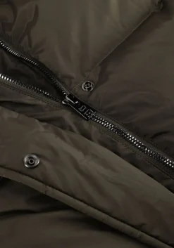 olijf woolrich gewatteerde jas kelly jacket