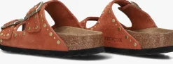 oranje birkenstock teenslippers arizona rivet border