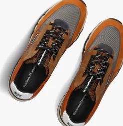 oranje floris van bommel lage sneakers sfm-10234 de zager