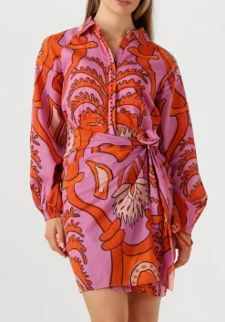 oranje ibana mini jurk dalishi