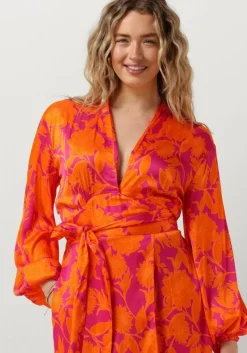 oranje janice maxi jurk noah