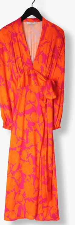 oranje janice maxi jurk noah