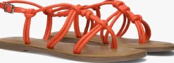oranje lina locchi platte sandalen l1285