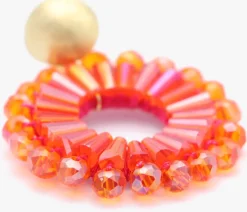 oranje lott. gioielli sieraad si open circle double beads s