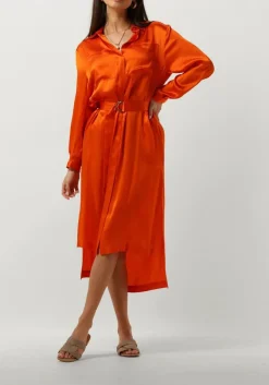 oranje semicouture midi jurk fillipa dress