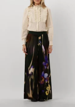 paarse caroline biss wijde broek 4543