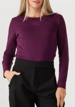 paarse co'couture top granny embroidery tee