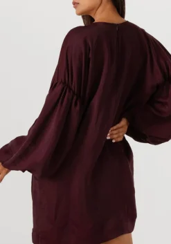 paarse gestuz midi jurk gzmalloon short dress