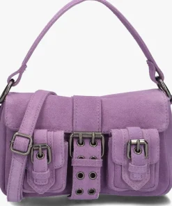 paarse núnoo schoudertas smal honey buckle
