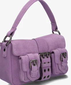 paarse núnoo schoudertas smal honey buckle