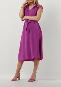 paarse suncoo midi jurk celest