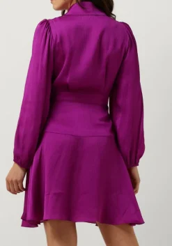 paarse suncoo mini jurk clun