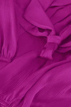 paarse suncoo mini jurk clun