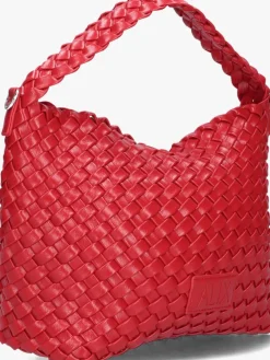 rode alix the label handtas ladies woven lacquar braided bag