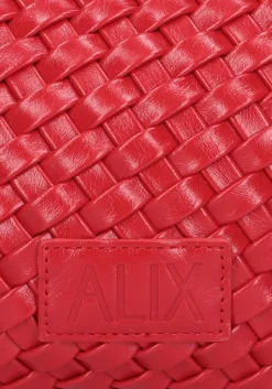 rode alix the label handtas ladies woven lacquar braided bag