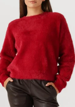 rode alix the label trui ladies knitted mohair pullover