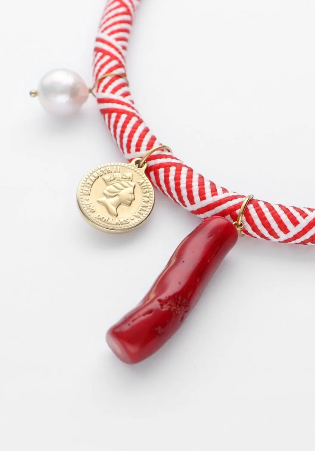 rode bonnie studios kettingen bill pendant necklace