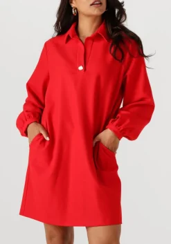 rode caroline biss midi jurk 4175