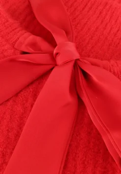 rode co'couture trui coralie bow rib knit