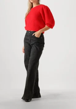 rode co'couture trui coralie bow rib knit