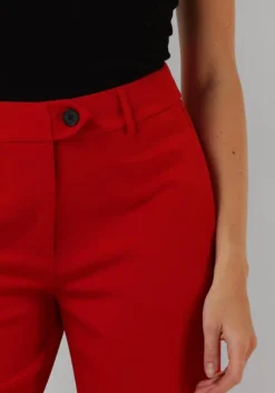 rode co'couture wijde broek vola long wide pant