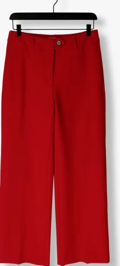rode co'couture wijde broek vola long wide pant