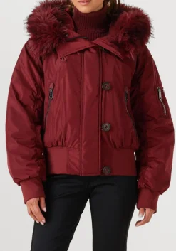 rode goldbergh gewatteerde jas jeanne ski jacket faux border