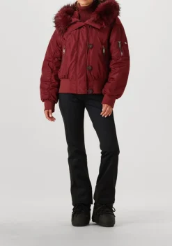rode goldbergh gewatteerde jas jeanne ski jacket faux border