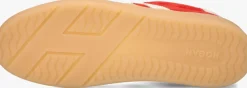 rode hogan lage sneakers cool allacciato