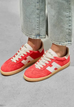 rode hogan lage sneakers cool allacciato