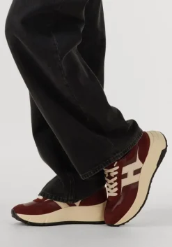 rode hogan lage sneakers h669 allacciato h