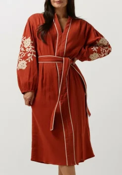 rode stella forest midi jurk e24ro012